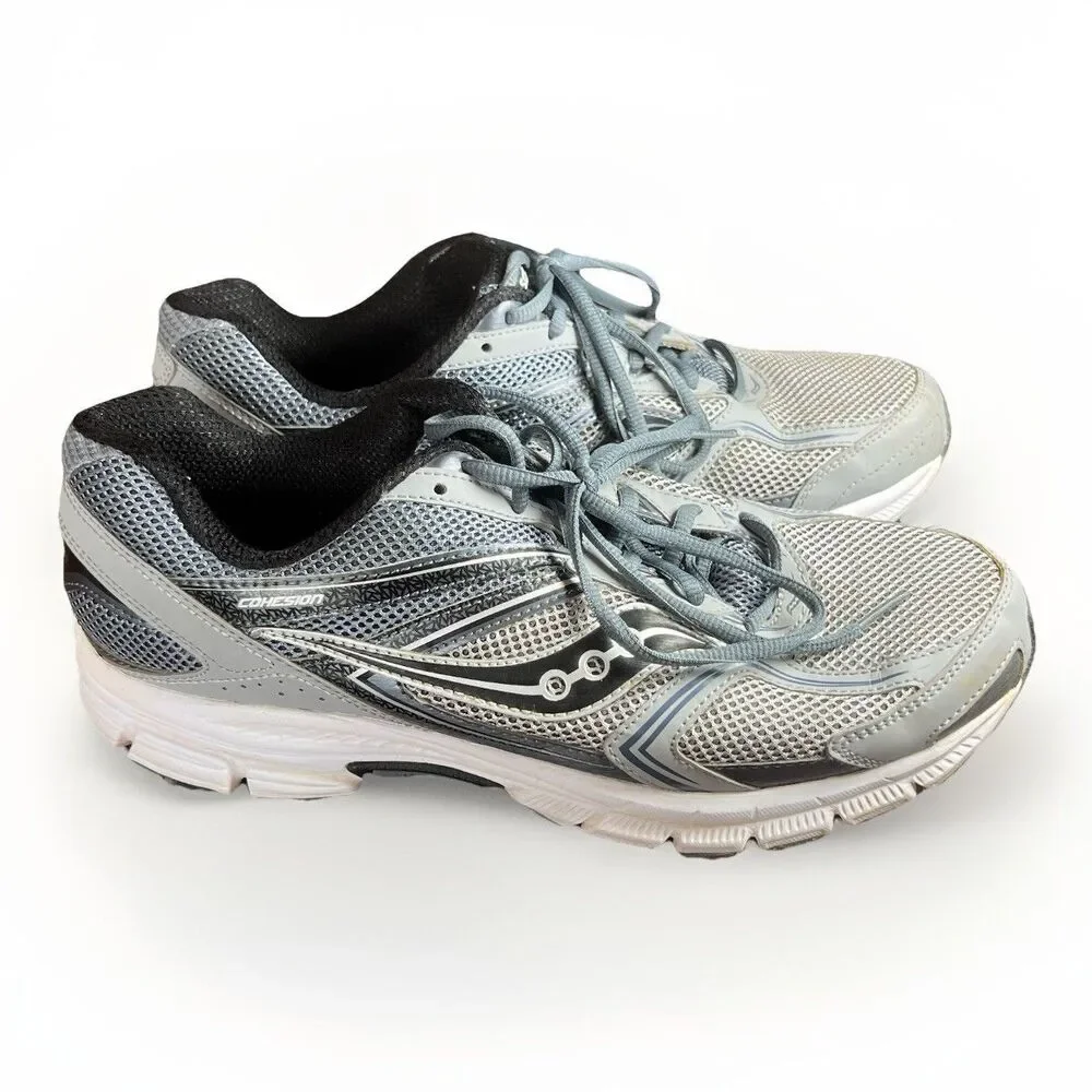 Saucony Cohesion 9 XT-600‎ Gray/Black Athletic Running Shoes - Men’s 11